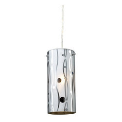ELK lighting - Elk Lighting Chromia 1-Light Pendant, Polished Chrome - Pendant Lighting