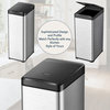 Stainless Steel Automatic Trash Can for Kitchen, Touchless Motion Sensor Bin, 13