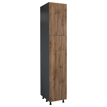 18 x 84 Utility Cabinet-Double Door-with Natural Teak door