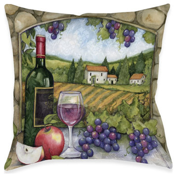 Vineyard Views Indoor Pillow, 18"x18"