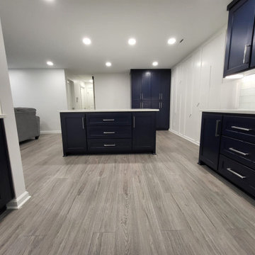 Modern Finished Basement with Full Kitchen in Gladstone