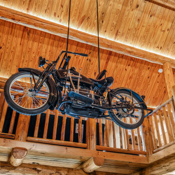 1922 Ace motorcycle installed in it's permanent place!