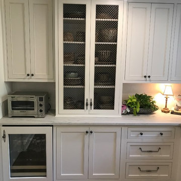 Transitional Kitchen and Laundry Room