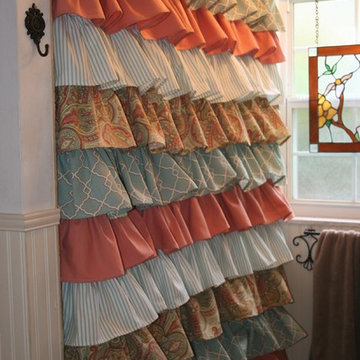 Ruffled Shower Curtains