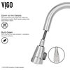 VIGO Graham Pull-Down Spray Kitchen Faucet, Stainless Steel