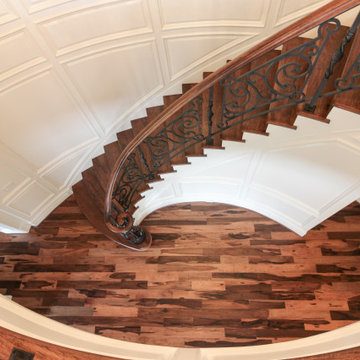 Project #74 | Circular Staircase with Hand-Forged Metal Panels