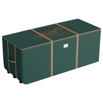 Christmas Tree Storage Tote With Wheels Rolling Holiday Container for 9' Tree