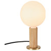 Oak Knuckle Table Lamp With Sphere IV US
