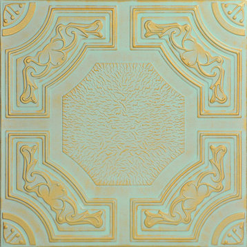 Evergreen, Styrofoam Ceiling Tile, 20x20, # R28c, Gold Moss
