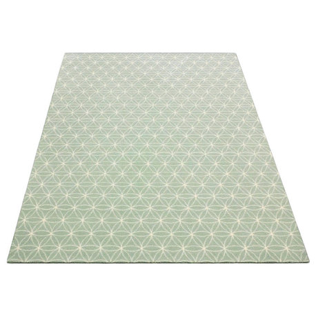 Eyelet Area Rug, Soft Tactesse Nylon, Candlelight, Round 5'