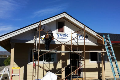garage and house addition