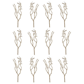 27" Natural Tea Tree Branch Decoration (Set of 12 Pieces / Each one will vary)