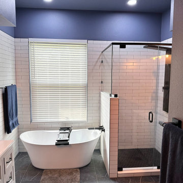 Orlando Primary Bathroom Remodel - Freestanding Tub & Walk-In Shower