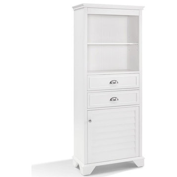 Pemberly Row Linen Cabinet in White