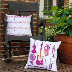 Music and Dance Throw Pillows - Products