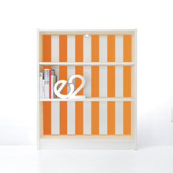 PANYL Tangerine Thick Stripes for IKEA BILLY - Home Decor
