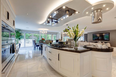 Photo of an eclectic kitchen in Cheshire.