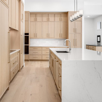 Sherwood Park Custom Home - Rift Cut White Oak with Natural Lacquer