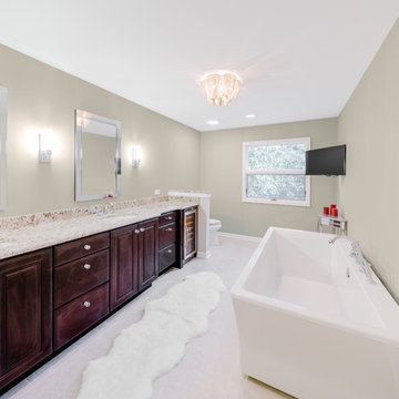 Contemporary Master Bathroom in South Jersey