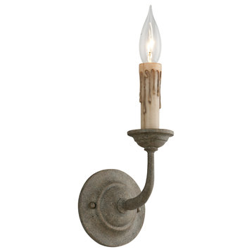 Cyrano One Light Wall Sconce in Earthen Bronze