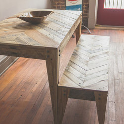 Handmade Chevron Design Dining Table - Products