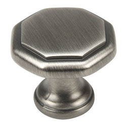 Cosmas - Cabinet Octagon Knob, 1-1/4" Diameter - Cabinet And Drawer Knobs