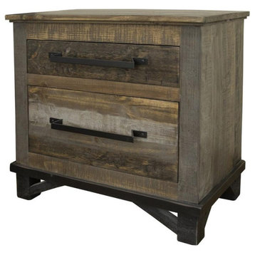 Crafters and Weavers Greenview Loft 2 Drawer Nightstand
