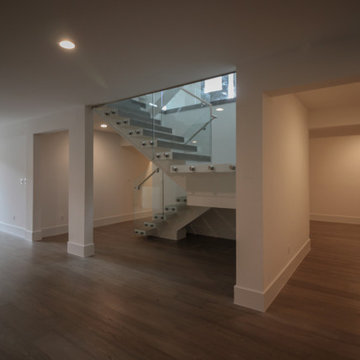 Project #80 | Mono-Beam Staircase with Glass Panels
