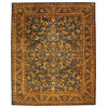 Safavieh Antiquity Collection AT52 Rug, Blue/Gold, 11'x16'