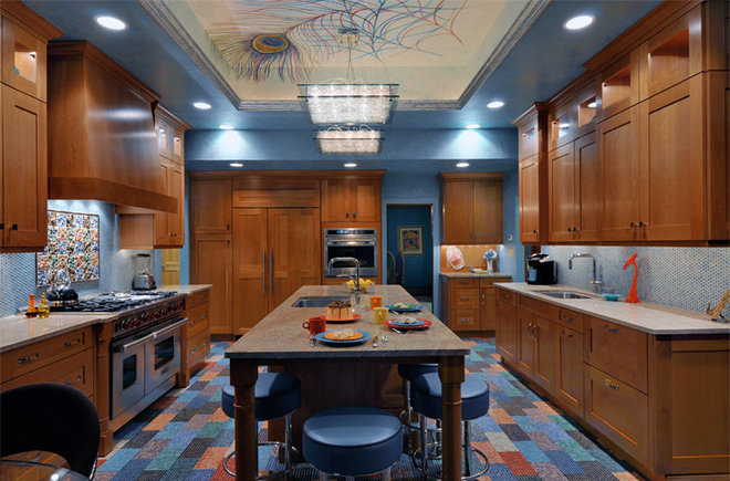 Eclectic Kitchen by Kitchen Designs by Ken Kelly, Inc. (CKD, CBD, CR)