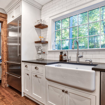 Farmhouse Sink & Floating Shelves