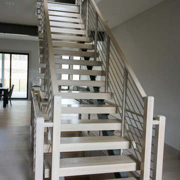 Project #66 | Modern Staircase with Twin Metal Stringers