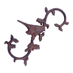 Import Wholesales - Cast Iron S Style Plant Hook, Chickadee, 11.25" Long - Planter Hardware And Accessories