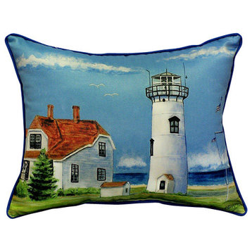 Betsy Drake Chatham Lighthouse Pillow- Indoor/Outdoor