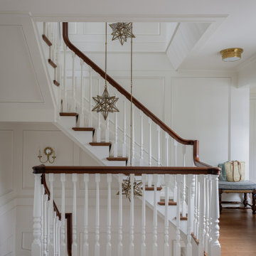 Custom Staircase with Brass Lanterns