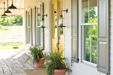 Inspiration for a country exterior home remodel in Dallas