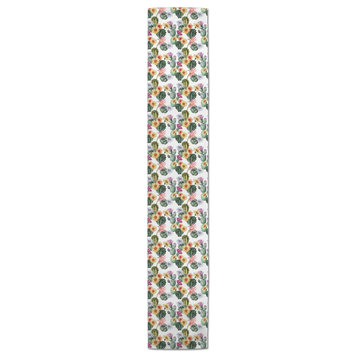 Colorful Watercolor Cacti 16x72 Table Runner