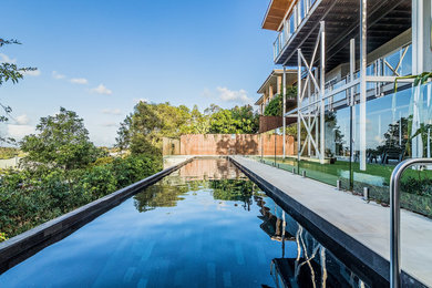 Design ideas for a tropical pool in Brisbane.