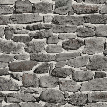 Modern Non-Woven Wallpaper For Accent Wall - 05547-20 Stone Wallpaper, 4 Rolls