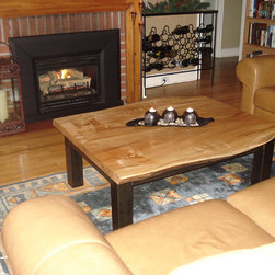 Urban Tree Salvage - Reclaimed Maple Live Edge Coffee Table - Coffee Tables