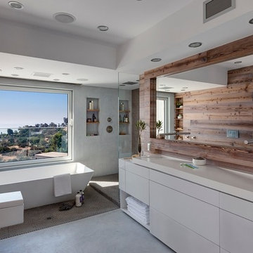 West Hollywood Hills - Contemporary Bathroom