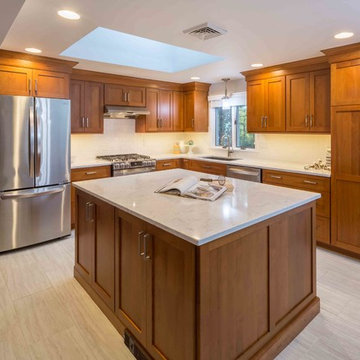 Cherry Shaker Cabinets in Billerica MA