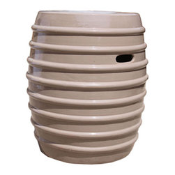 Taupe Honey Garden Stool - Accent And Garden Stools