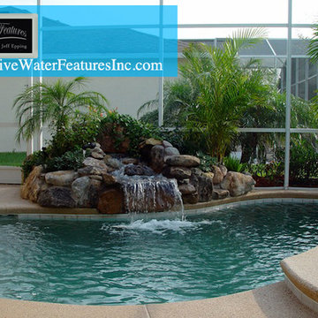 Small pool waterfall