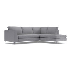 Mulholland 2-Piece Sectional, Mountain Gray, Chaise on Right