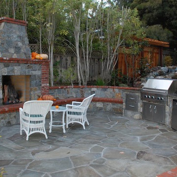Bluestone Fireplace and BBQ, and Patio