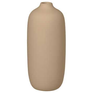 Ceola Vase Ceramic 3X7, Nomad/Khaki