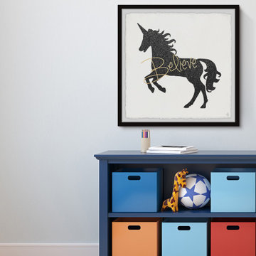 "Unicorn Believer" Framed Painting Print