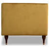 Clodine Mid Century Modern Style Tufted Sofa Couch for Living Room in Gold