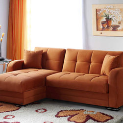 Kubo Rainbow Orange Sectional Sofa by Istikbal - Sectional Sofas